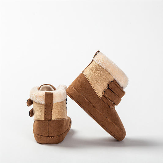 Plush Baby Cotton Shoes – Warm and Cozy Winter Booties for Toddlers
