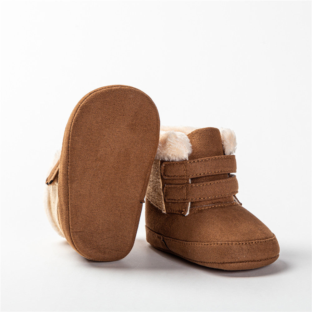 Plush Baby Cotton Shoes – Warm and Cozy Winter Booties for Toddlers