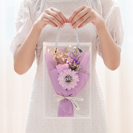 Rose Soap Gift Box - 5 Luxurious Floral Bars for a Perfect Surprise!