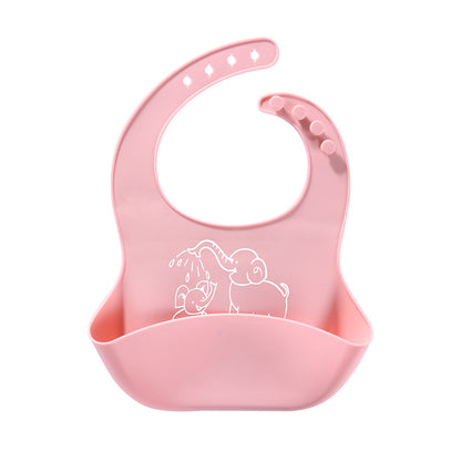 Baby Silicone Feeding Bib – Waterproof Meal Bib with Food Catcher Pocket