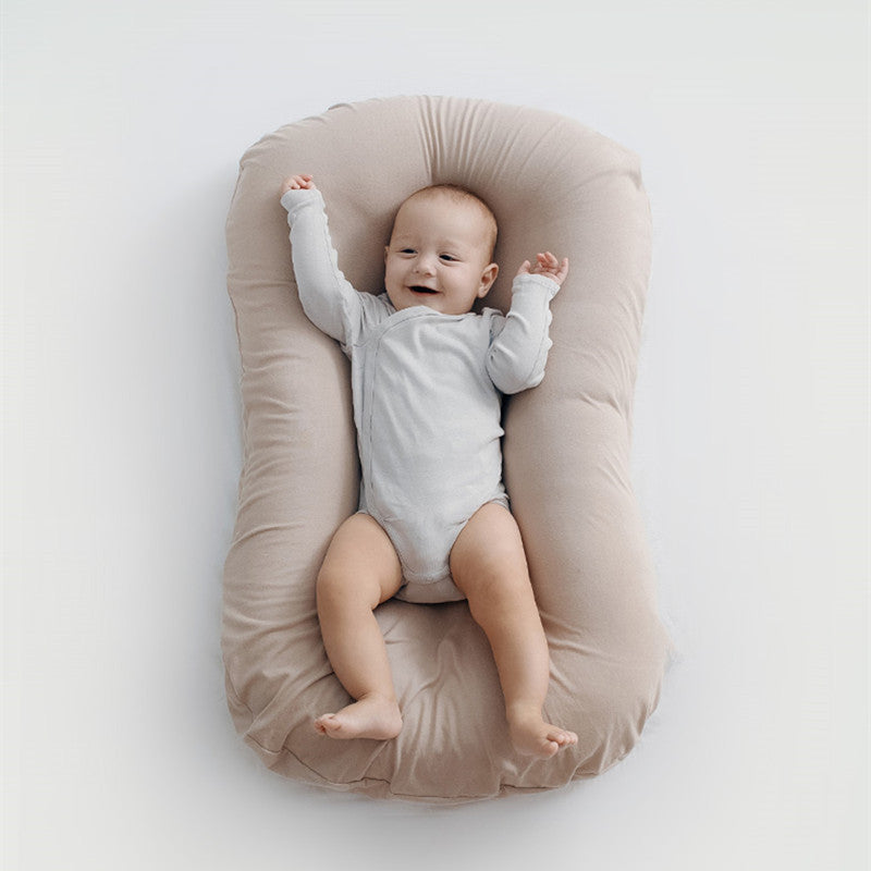 Portable Baby Nest Bed – Soft Cotton Travel Crib and Newborn Lounger