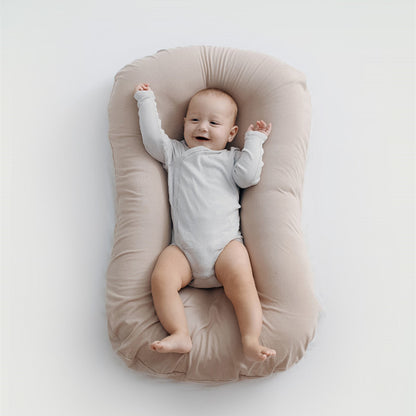 Portable Baby Nest Bed – Soft Cotton Travel Crib and Newborn Lounger