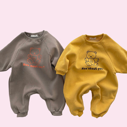 Baby Long Sleeve Jumpsuit – Soft Cotton One-Piece Outfit for Newborns