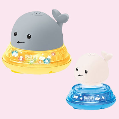 Baby Whale Bath Toy – Floating Sprinkler with LED Lights & Music