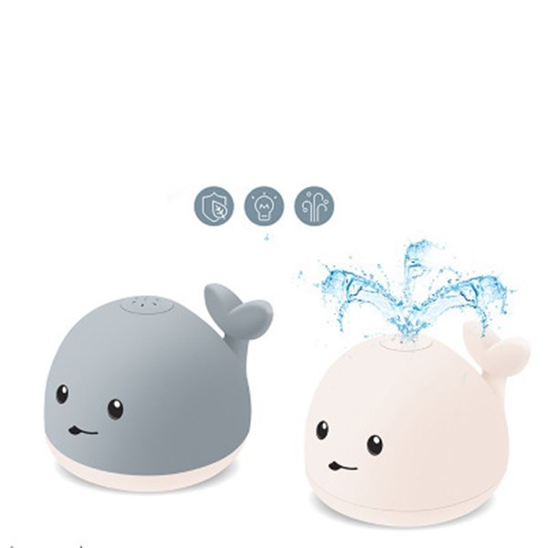 Baby Whale Bath Toy – Floating Sprinkler with LED Lights & Music