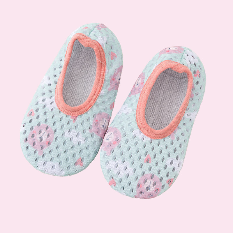 Baby Girls First Step Shoes – Breathable Mesh Sneakers for Spring and Summer
