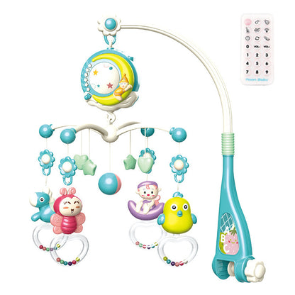 Baby Crib Mobile with Music & Projection – Rotating Rattle Toy Holder for Newborns