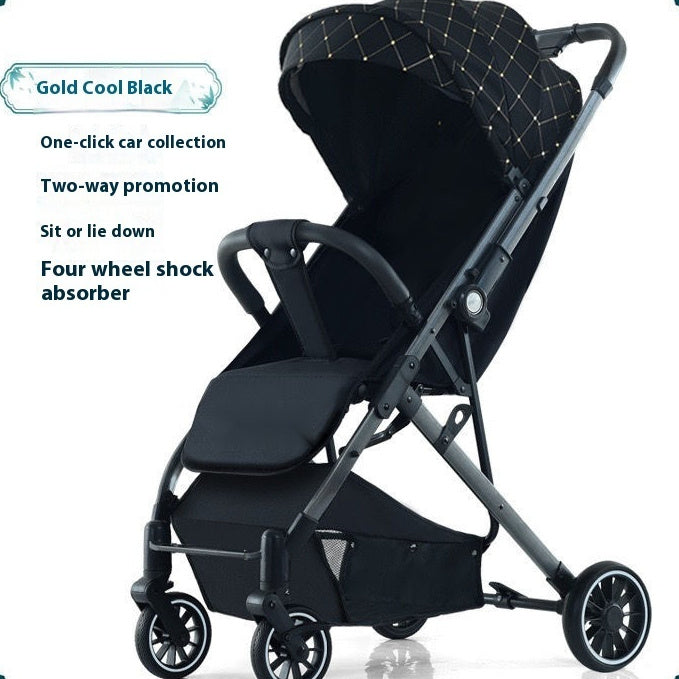 Ultra-Light Pull Rod Baby Stroller – Compact, Foldable, and Perfect for Summer