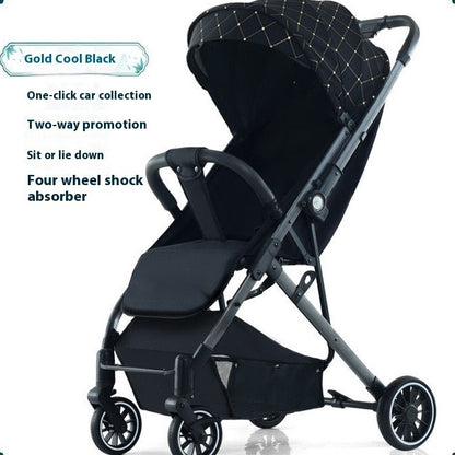 Ultra-Light Pull Rod Baby Stroller – Compact, Foldable, and Perfect for Summer
