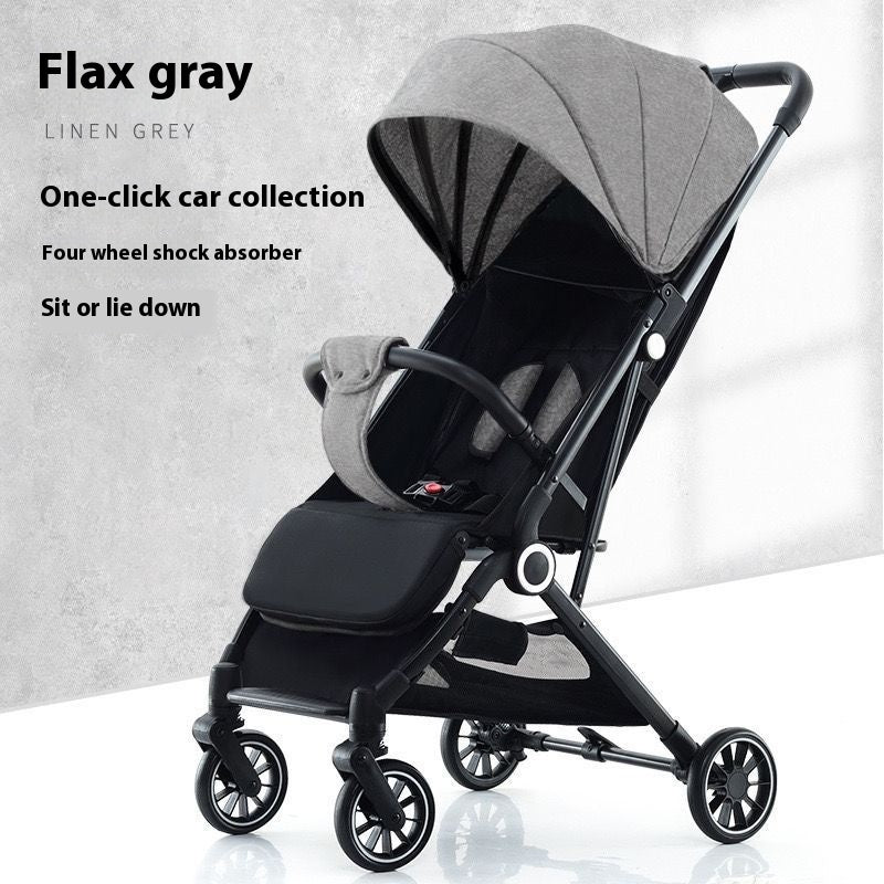 Ultra-Light Pull Rod Baby Stroller – Compact, Foldable, and Perfect for Summer