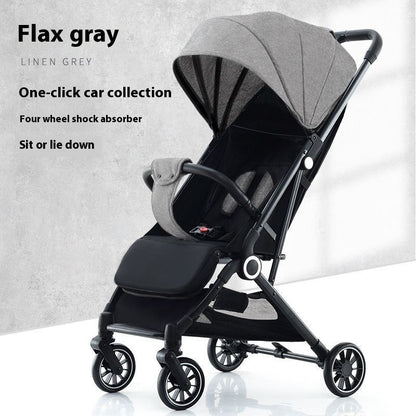 Ultra-Light Pull Rod Baby Stroller – Compact, Foldable, and Perfect for Summer