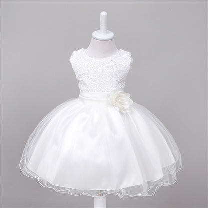 Baby Sequin Flower Girl Dress – Elegant Princess Outfit for Weddings and Special Occasions