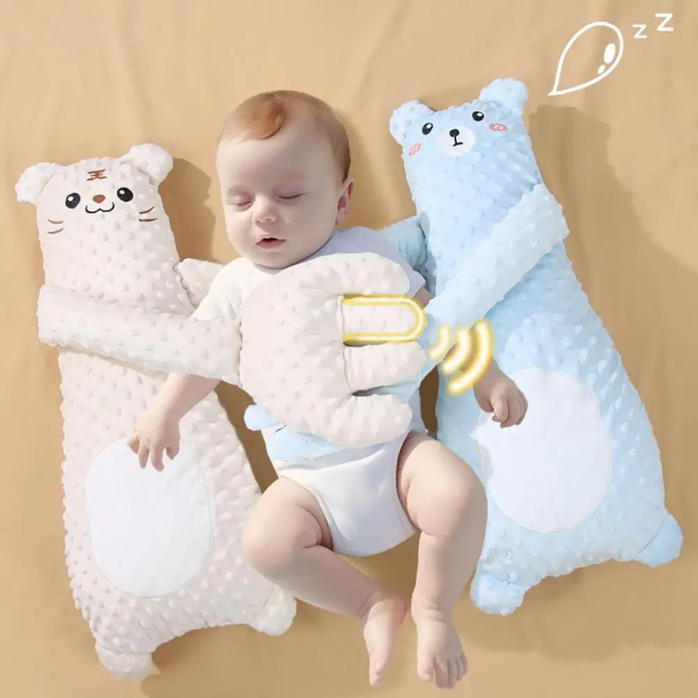 3-in-1 Cartoon Infant Exhaust Pillow with Remote - Soothing Comfort for Sleepy Babies!