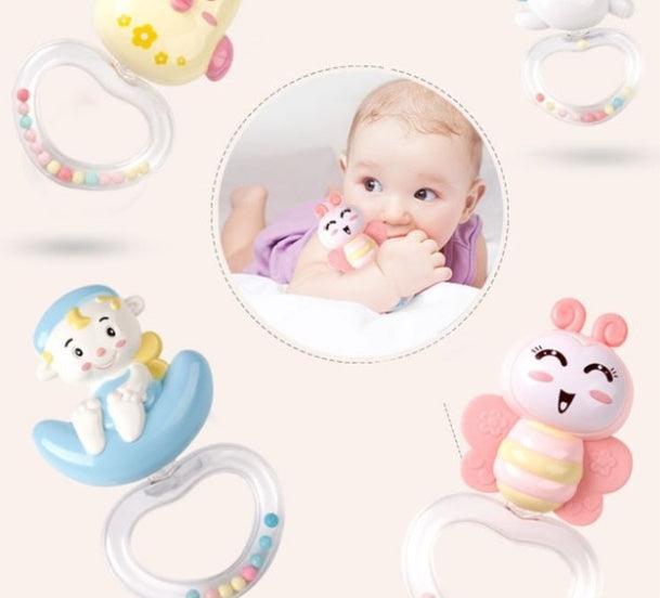 Baby Crib Mobile with Music & Projection – Rotating Rattle Toy Holder for Newborns