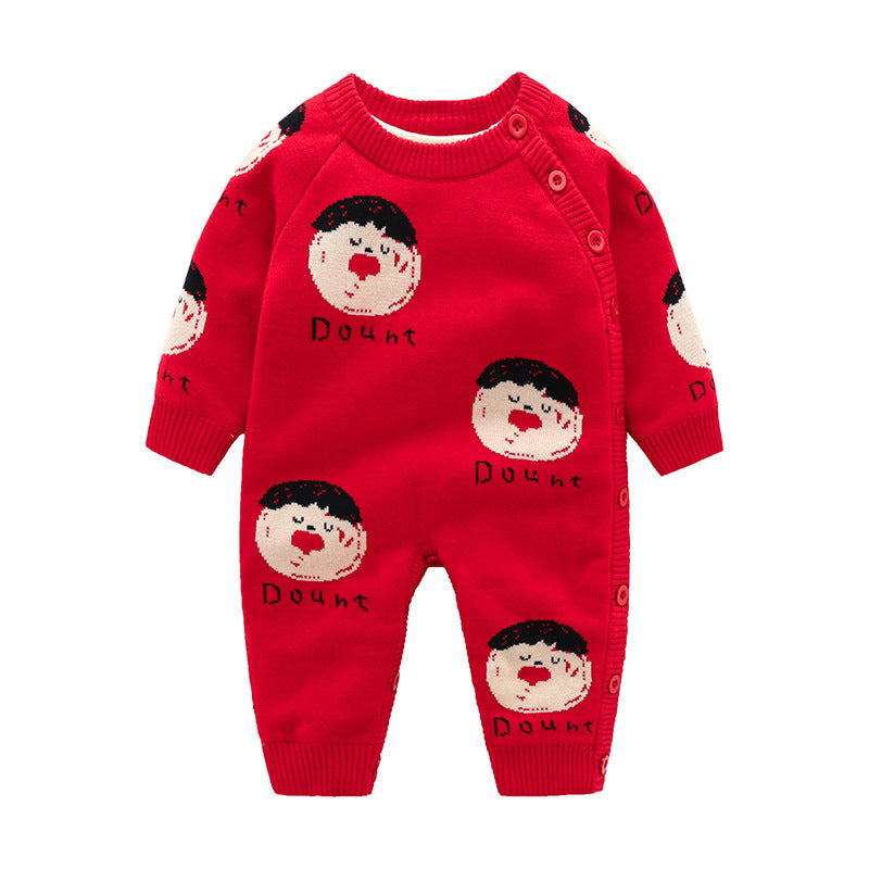 Thickened Newborn Crawling Clothes – Soft and Warm Baby Outfit