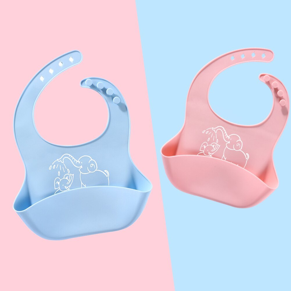Baby Silicone Feeding Bib – Waterproof Meal Bib with Food Catcher Pocket