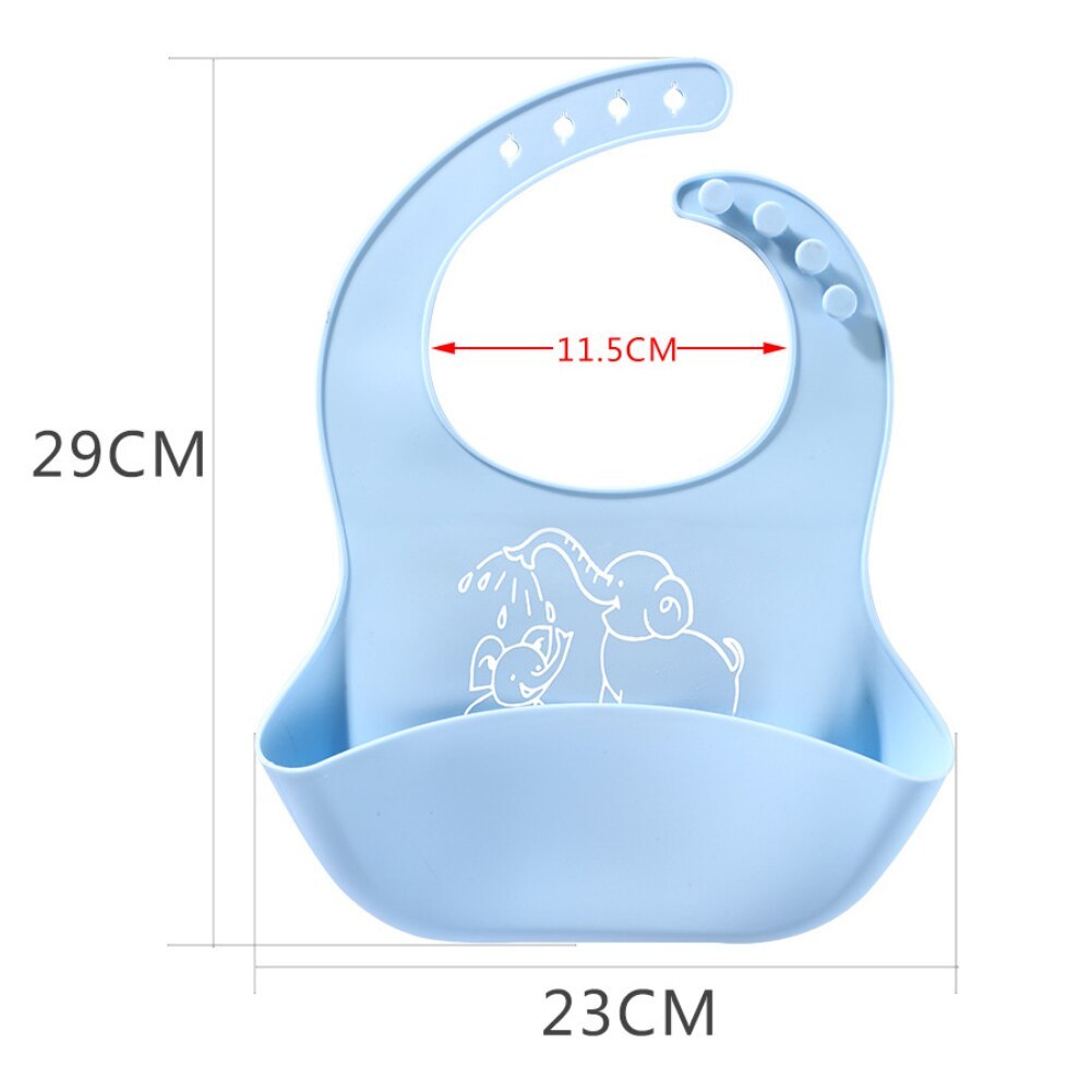 Baby Silicone Feeding Bib – Waterproof Meal Bib with Food Catcher Pocket
