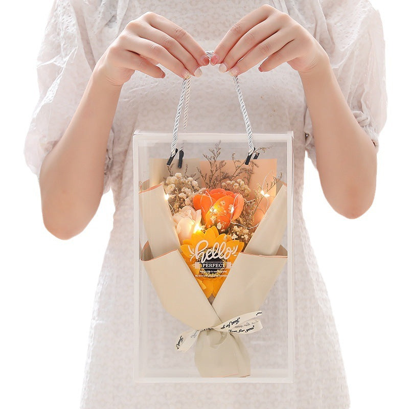 Rose Soap Gift Box - 5 Luxurious Floral Bars for a Perfect Surprise!