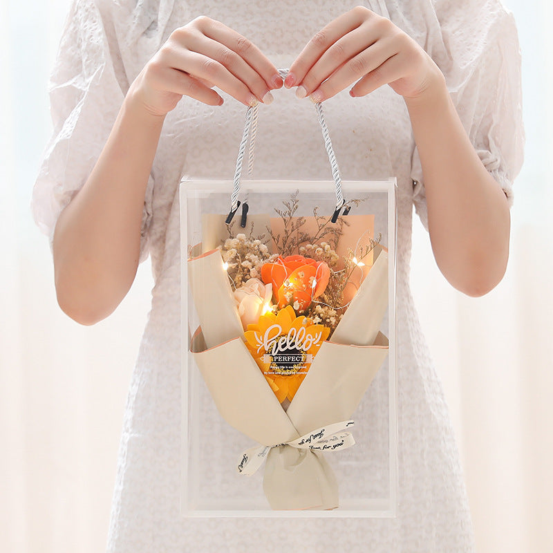 Rose Soap Gift Box - 5 Luxurious Floral Bars for a Perfect Surprise!