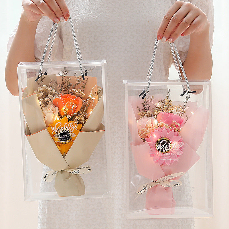 Rose Soap Gift Box - 5 Luxurious Floral Bars for a Perfect Surprise!