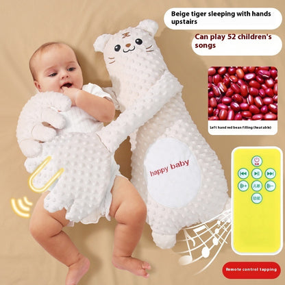 3-in-1 Cartoon Infant Exhaust Pillow with Remote - Soothing Comfort for Sleepy Babies!