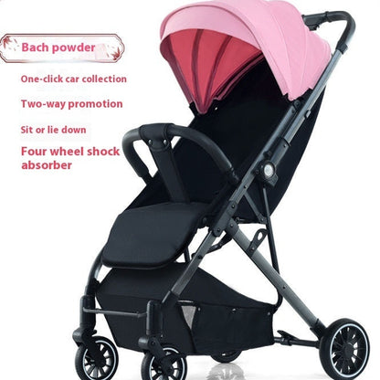 Ultra-Light Pull Rod Baby Stroller – Compact, Foldable, and Perfect for Summer