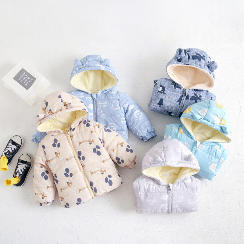 Cozy 3-in-1 Down Padded Jacket for Babies - Stay Warm & Stylish This Winter!