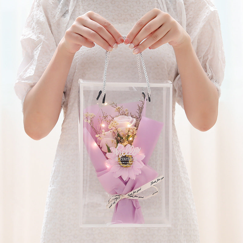 Rose Soap Gift Box - 5 Luxurious Floral Bars for a Perfect Surprise!