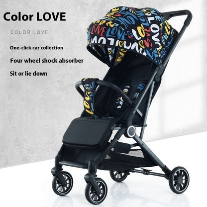 Ultra-Light Pull Rod Baby Stroller – Compact, Foldable, and Perfect for Summer