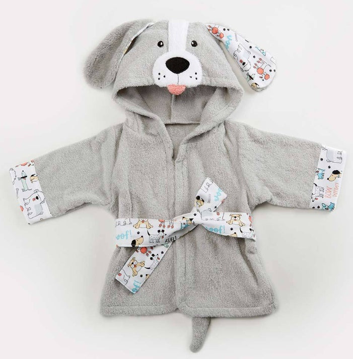 Cartoon Animal Baby Bathrobe – Soft Cotton Hooded Towel for Babies and Toddlers