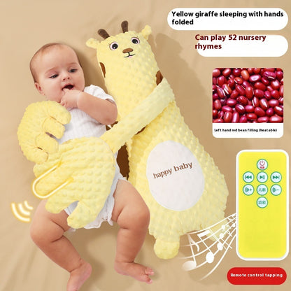 3-in-1 Cartoon Infant Exhaust Pillow with Remote - Soothing Comfort for Sleepy Babies!