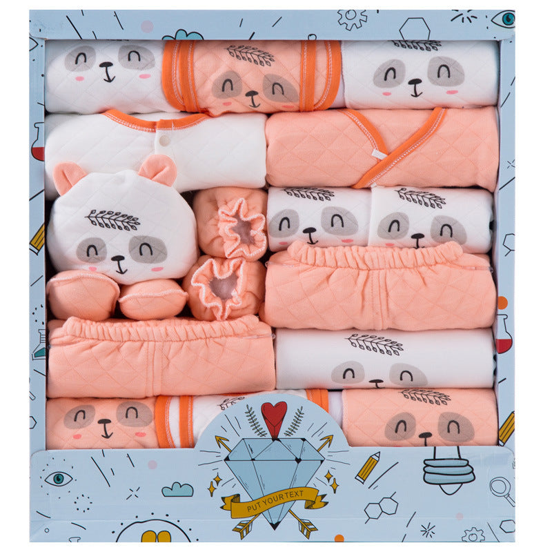 Newborn Essentials: Adorable Cotton Baby Clothes Gift Box Set - Perfect for New Arrivals!