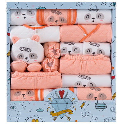 Newborn Essentials: Adorable Cotton Baby Clothes Gift Box Set - Perfect for New Arrivals!
