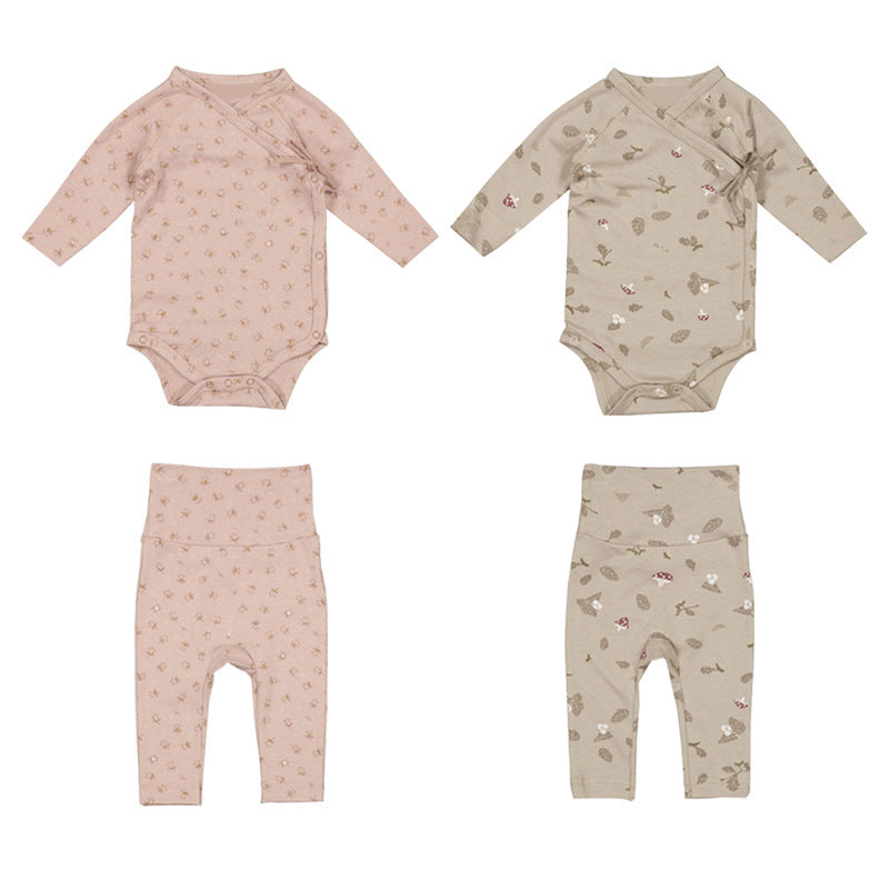 Cute & Comfy 3-Pack Baby Cotton Printed Rompers - Perfect for Climbing Adventures!