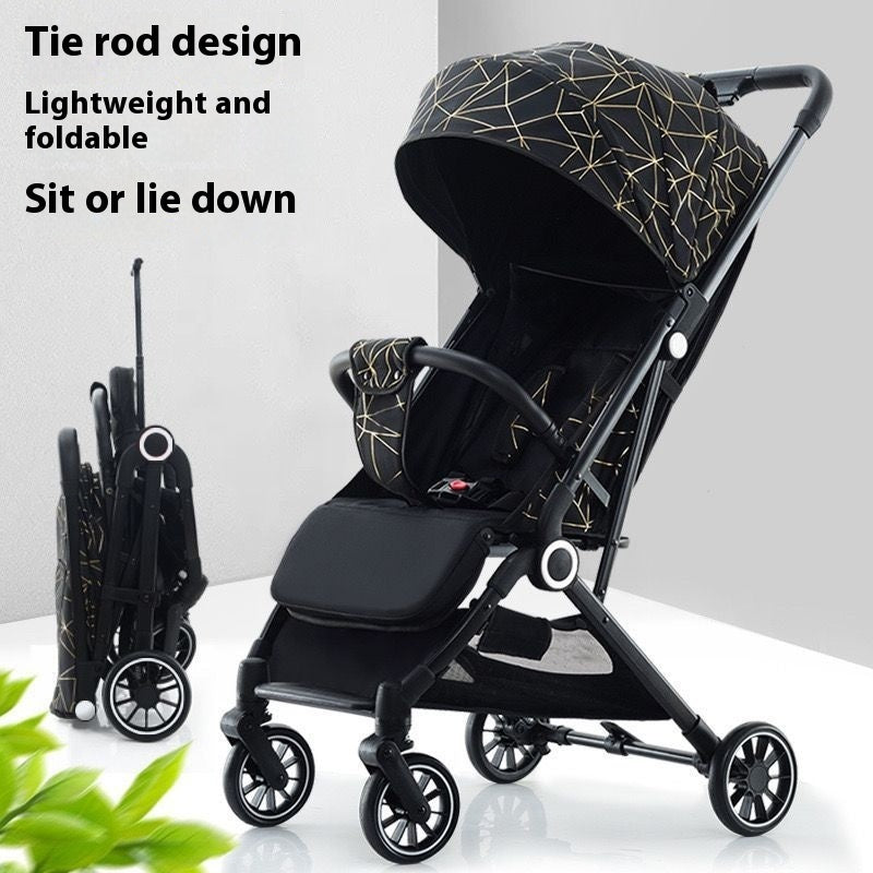 Ultra-Light Pull Rod Baby Stroller – Compact, Foldable, and Perfect for Summer