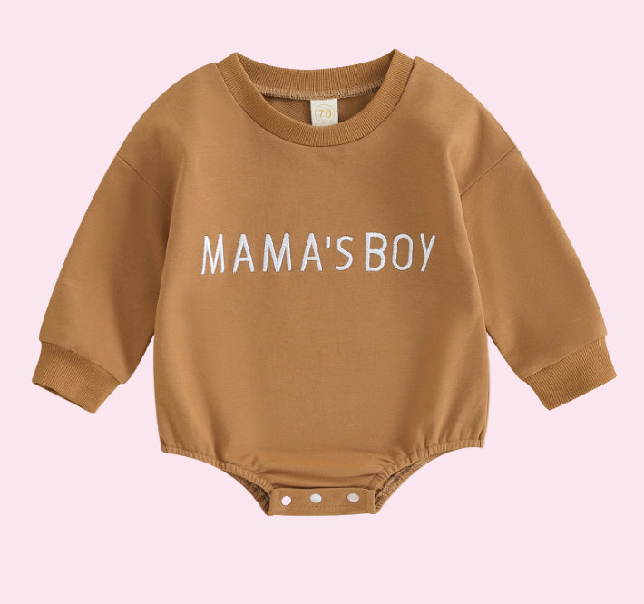 Winter Baby Jumpsuit – Warm Letter Print Romper for Newborns and Toddlers