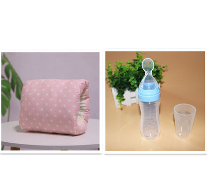 Adjustable Baby Nursing Arm Pillow – Washable Cotton Cushion for Comfortable Breastfeeding