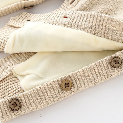 Thickened Newborn Crawling Clothes – Soft and Warm Baby Outfit