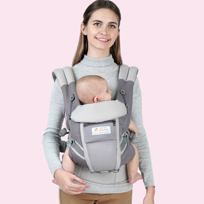 Adjustable Baby Carrier with Waist Stool – Full Stage Breathable Sling for Newborns to Toddlers