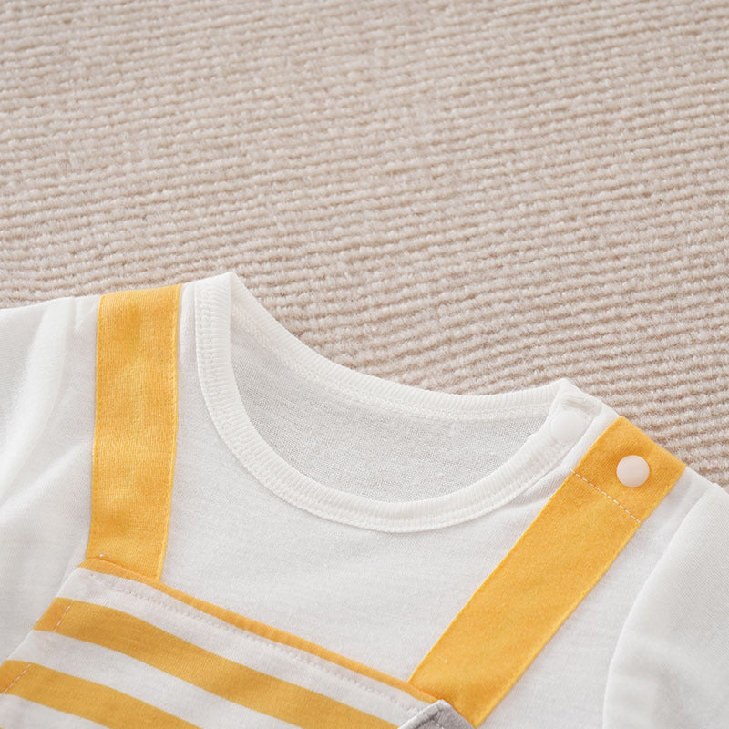 Baby Girl Summer Jumpsuit – Lightweight Short-Sleeve Outfit for Warm Days