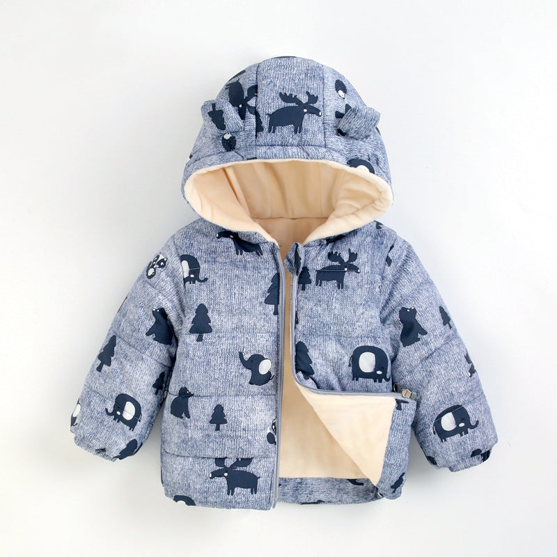 Cozy 3-in-1 Down Padded Jacket for Babies - Stay Warm & Stylish This Winter!