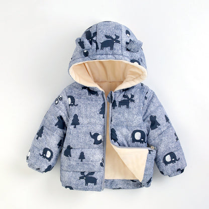 Cozy 3-in-1 Down Padded Jacket for Babies - Stay Warm & Stylish This Winter!