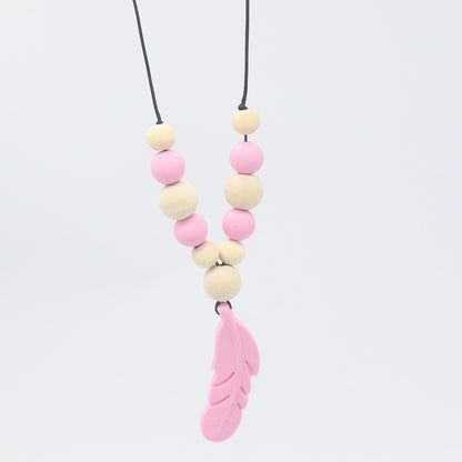 Baby Soothing Teether Protects Safety Baby Teether Necklace