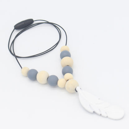 Baby Soothing Teether Protects Safety Baby Teether Necklace