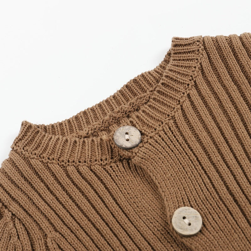 Knitted Baby Bodysuit – Cozy One-Piece Sweater Outfit for Infants