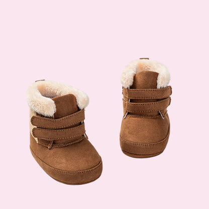 Plush Baby Cotton Shoes – Warm and Cozy Winter Booties for Toddlers