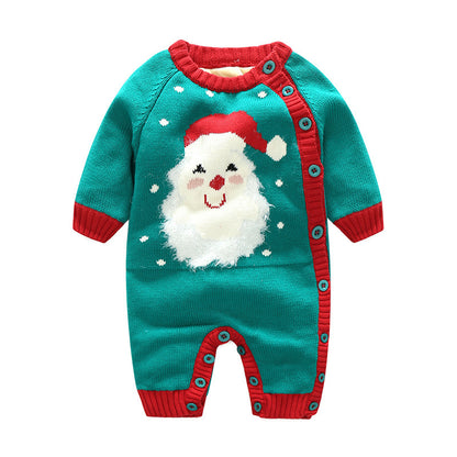 Thickened Newborn Crawling Clothes – Soft and Warm Baby Outfit