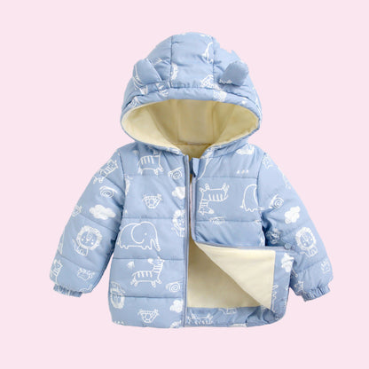 Cozy 3-in-1 Down Padded Jacket for Babies - Stay Warm & Stylish This Winter!