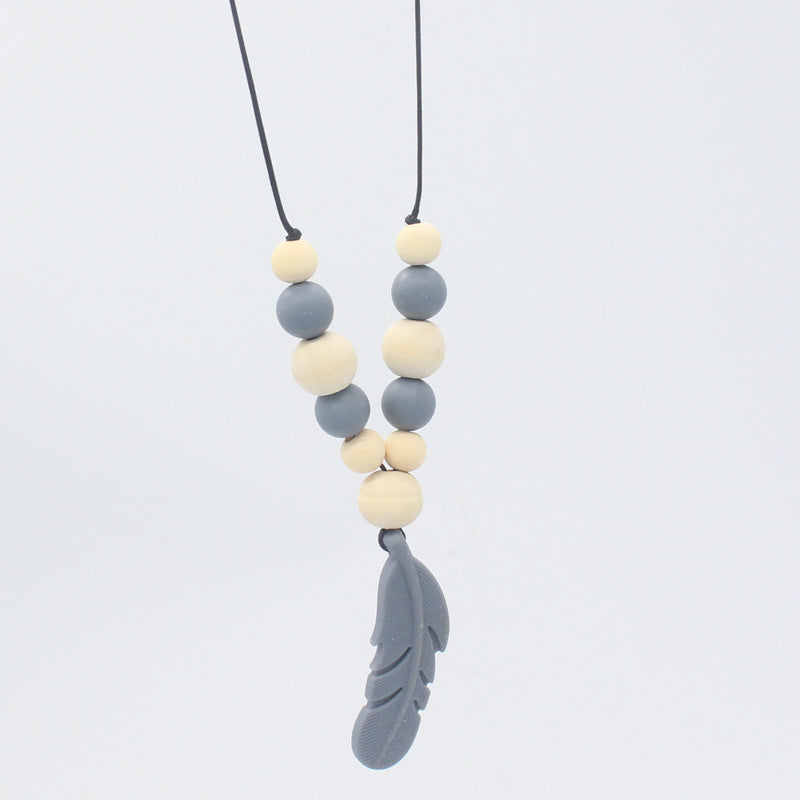 Baby Soothing Teether Protects Safety Baby Teether Necklace