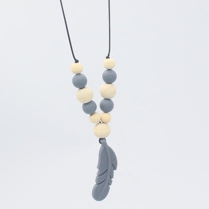 Baby Soothing Teether Protects Safety Baby Teether Necklace